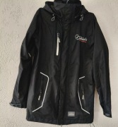 Kurtka sportowa, trekkingowa męska, czarna, S, Trojan