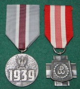 ORYGINAŁ Krzyż AK i Za Udział w Wojnie Obronnej 1939  wyk. Mennica