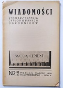 Wiadomości Stowarzyszenia Dyplomowanych Ogrodników. 1939, nr 2