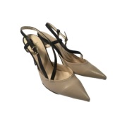 Nowe beżowe buty na obcasie Versace 1969 [40]