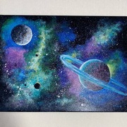 Kosmos obraz akrylowy do pokoju nastolatka 30*40 