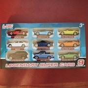 Zestaw 9 samochodzików resoraki 