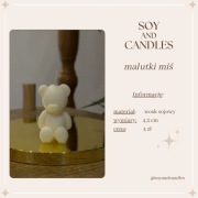Malutki miś - świeca sojowa