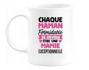 Kubek ceramiczny Quotedazur 200 ml prezent dla mamy w jęz. francuskim biały