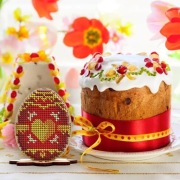 Jajko wielkanocne do haftu koralikowego