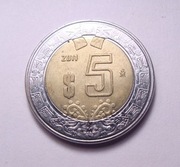 Meksyk 5 peso 2011 BIMETAL