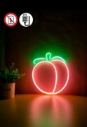 Neon/led na ścianę w kształcie brzoskwinii 