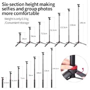 ULANZIMT-44 STATYW SELFIE STICK 146 CM DO TELEFONU I APARATU IPHONE SAMSUNG