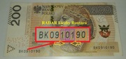 ! RADAR Po Kolei "9 -> 0 -> 1" Seria BK 2015, 200 zł / PLN !