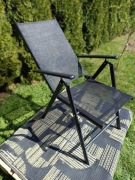 Wygodne siedmiopozycyjne krzesła ogrodowe fotele krzesło ogrodowe VidaXL 