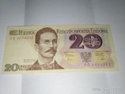 Banknot 20 zł PRL z 1982 r seria AB6656242