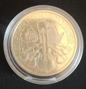 Srebrna Moneta Bulionowa Filharmonik z 2024 roku o masie 1 uncji.