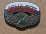 25 LAT W PTTK - odznaka 