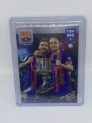 Panini Adrenalyn XL Fifa 365 2018 - Fans Lionel Messi, Andres Iniesta #104