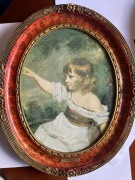 Antyczna rama XIX + replika obrazu na płótnie 