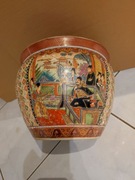 misa waza wazon osłonka donica chińska porcelana sygnowana vintage  antyk