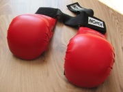 rękawice do ćwiczeń boksowania czerwone r. L