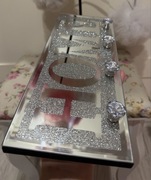 Wieszak na klucze glamour z napisem Home