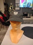 Czapka polowa, służba więzienna, SW, puma, żaba, oryginalna, kolekcjonerska