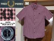 koszula FRED PERRY krótki rękaw lato r. M klatka 106 107 - 108 109 j. NOWA
