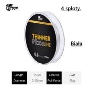Plecionka wędkarska. 150 m. 0,10mm. 5 kg.