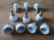 przejściówka żarówki GU10-E14 adapter led E14-GU10 - pakiet 10 szt.