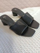 ZARA NOWE Klapki na obcasie damskie rozm. 36