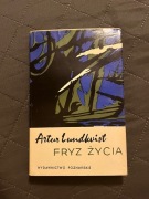 Artur Lundkvist Fryz życia - dedykacja i autograf tłumacza