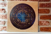 Drewniana Tablica Ouija Astrologiczna. Rękodzieło Seans Spirytystyczny