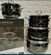 Garnki emaliowane 4szt likwidacja magazynu 