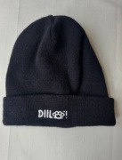 Czarna czapka zimowa DIIL Hemp Gru Small Haft