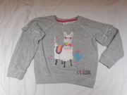 Bluzka siwa z lamą roz 128