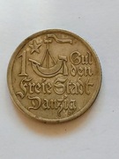WOLNE MIASTO GDAŃSK -1 GULDEN 1923 