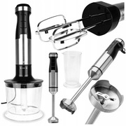 BLENDER RĘCZNY 3w1 TURBO WIELOFUNKCYJNY 1500W OSTRZE POJEMNIK Huslog