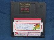 Dyskietka 3,5" 2HD 1,44 MB VERBATIM używana kolor czarny 1 szt.