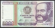 Peru 5000 intis 1988 - Grau - stan bankowy UNC