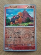 REVERSE HOLO Torkoal 025/159 Karta POKEMON TCG S&V Journey Together
