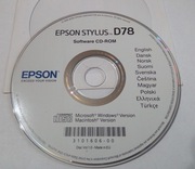 CD EPSON Driver Epson Stylus D78 software CD-ROM