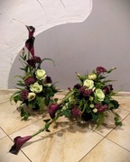 STROIK na grób cmentarz kompozycja WIĄZANKA na płytę nagrobną + BUKIET