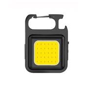 Mini latarka COB z brelokiem – 4 tryby, magnes, USB