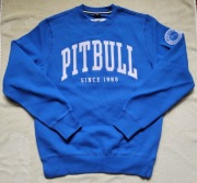 Bluza męska bez kaptura PitBull West Coast Norton Crewneck Azurre Blue M