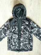 North Face kurtka zima jesień wiosna z kapturem czarna moro kamuflarz