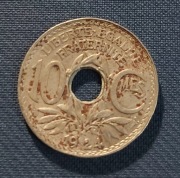 Moneta Francja 10 centymów 1924