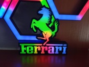 Lampka LED Ferrari – Dekoracja 3D – Zasilanie USB