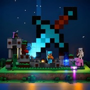 Zestaw oświetlenia LED do Lego 21244 Minecraft The Sword Outpost Set