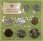 Polska monety emitowane w 1977 zestaw NBP