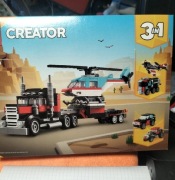 LEGO Creator 3 w 1 31146 Ciężarówka z platformą i helikopterem