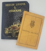 Stare dokument prawo jazdy angielskie 1960 kolekcjonerskie