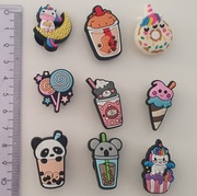 9 Pin przypinka charms klapki crocs (zwierzęta, Bubble Tea, lizak) +1gratis