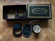 PODGRZEWACZ DO KUBKA KAWY HERBATY ZESTAW Kubek z Podgrzewaczem Ceramiczny